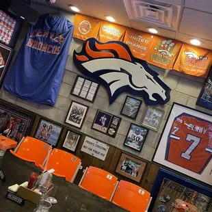 Denver Broncos wall