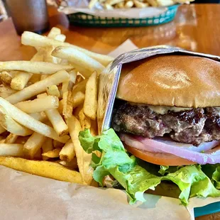 Regular 1/2 pound burger, $14.99. Good price, but I couldn't get the flavor right with salt or yellow mustard?