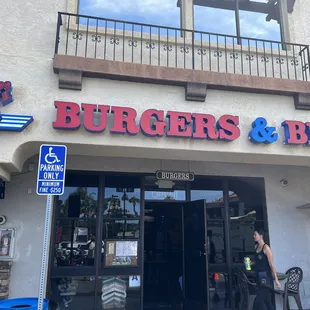Entrance into the bar.
