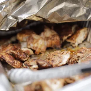 Chicken was great, wished the was more!