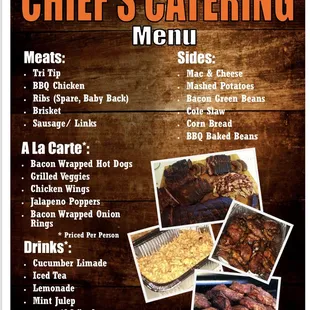 Chief's BBQ Menu