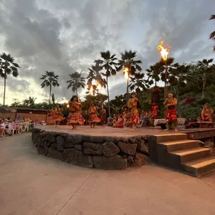 a group of dancers performing