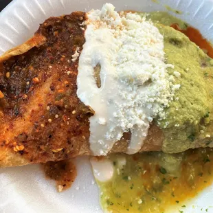 Quesadilla Frita con Carne Asada