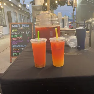 Watermelon mixed with mango Agua