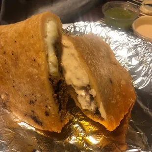 The middle of the Quesadilla