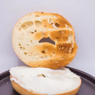 Cream cheese bagel