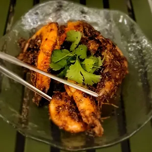 Black Pepper Prawns