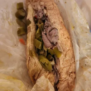 Solid italian beef, dipped the way I like it