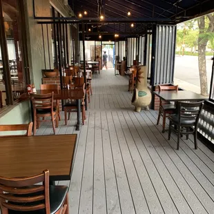 Outside patio area. Feels very COVID safe with good ventilation.