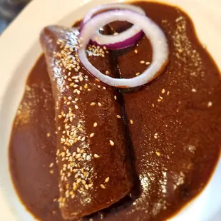 Chicken Mole Enchilada a la carte.