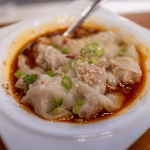 Szechuan Chili Oil Wontons -