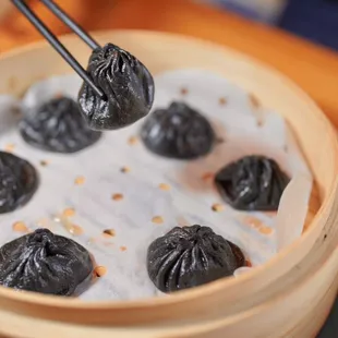 Black truffle soup dumpling