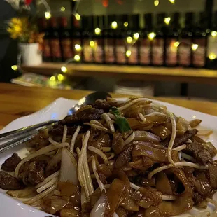 Soy Glazed Beef Rice Noodle