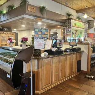 the counter
