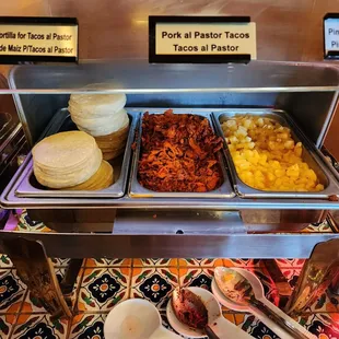 a variety of food items