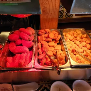a variety of food items