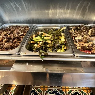 a variety of food items