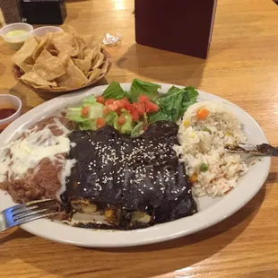 Mole Enchiladas