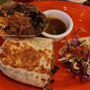 Classic burrito with Al Pastor - too many black beans. Might they have pinto beans?