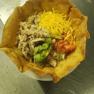 Chicken taco salad