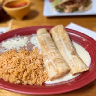 Chicken Chimichangas Dinner