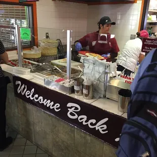 customers at the counter