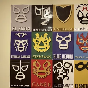 a variety of masks