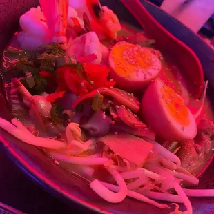 a close up of a bowl of food