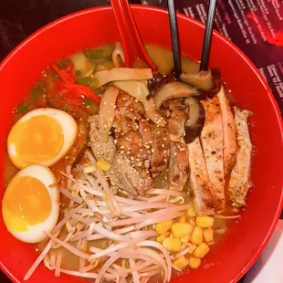 Ramen with chicken