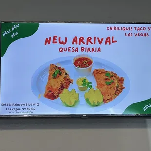New- Quesa Birria!