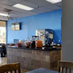 the interior of a restaurant