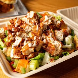 chicken wings and fried chicken, food