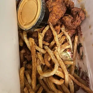 Nuggets and fresh cut fries