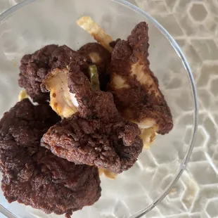 Chicken Tenders Almost burnt!