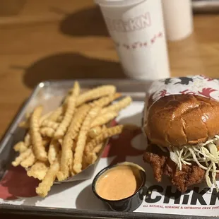 Sandwich*  Crinkle Cut Fries Comeback Sauce