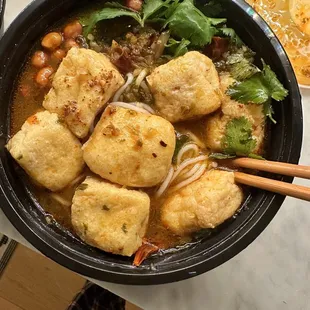 Tofu noodle soup