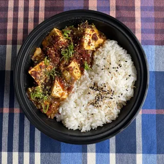 Mapo Tofu Over Rice