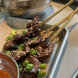 Galbi Beef Skewers