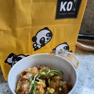 Orange-ish Chicken to go
