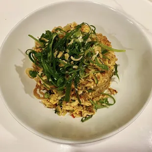 The fried rice, I plated it at home