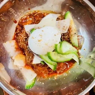 Spicy Cold Buckwheat Noodle--delish (not spicy)!