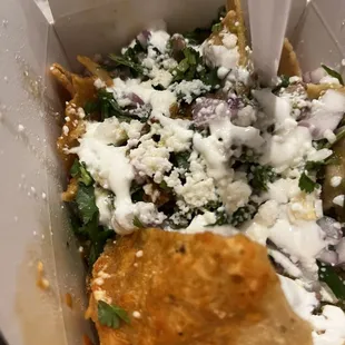 a close up of a food item