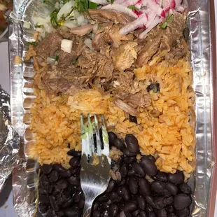 Taco Plate with carnitas