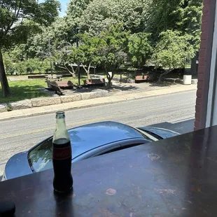 Park across the street with benches