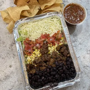 Carne Asada Taco Salad &amp; Chips and Salsa!