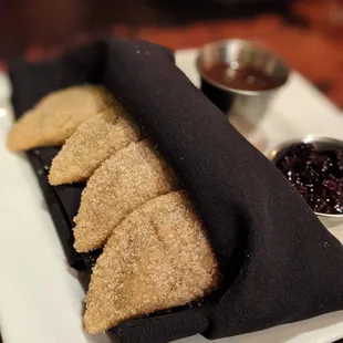 Sweet Empanadas, Peanut Butter Filling, Dulce De Leche And Oaxacan Chocolate