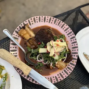 Beef Short Rib, Butternut Squash Mole, Apple Salad