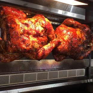 Our rotisserie in action