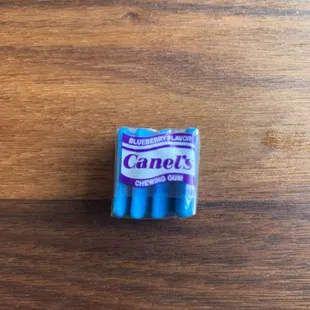 Chewing gum - four different flavors to send us home with.