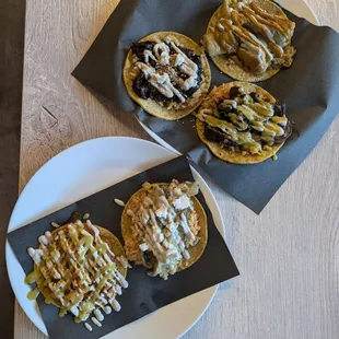 Taco Fillings: Garlicky Mushrooms, Tinga, Chicharrón en Salsa Verde, Rajas con Crema, Mole Negro